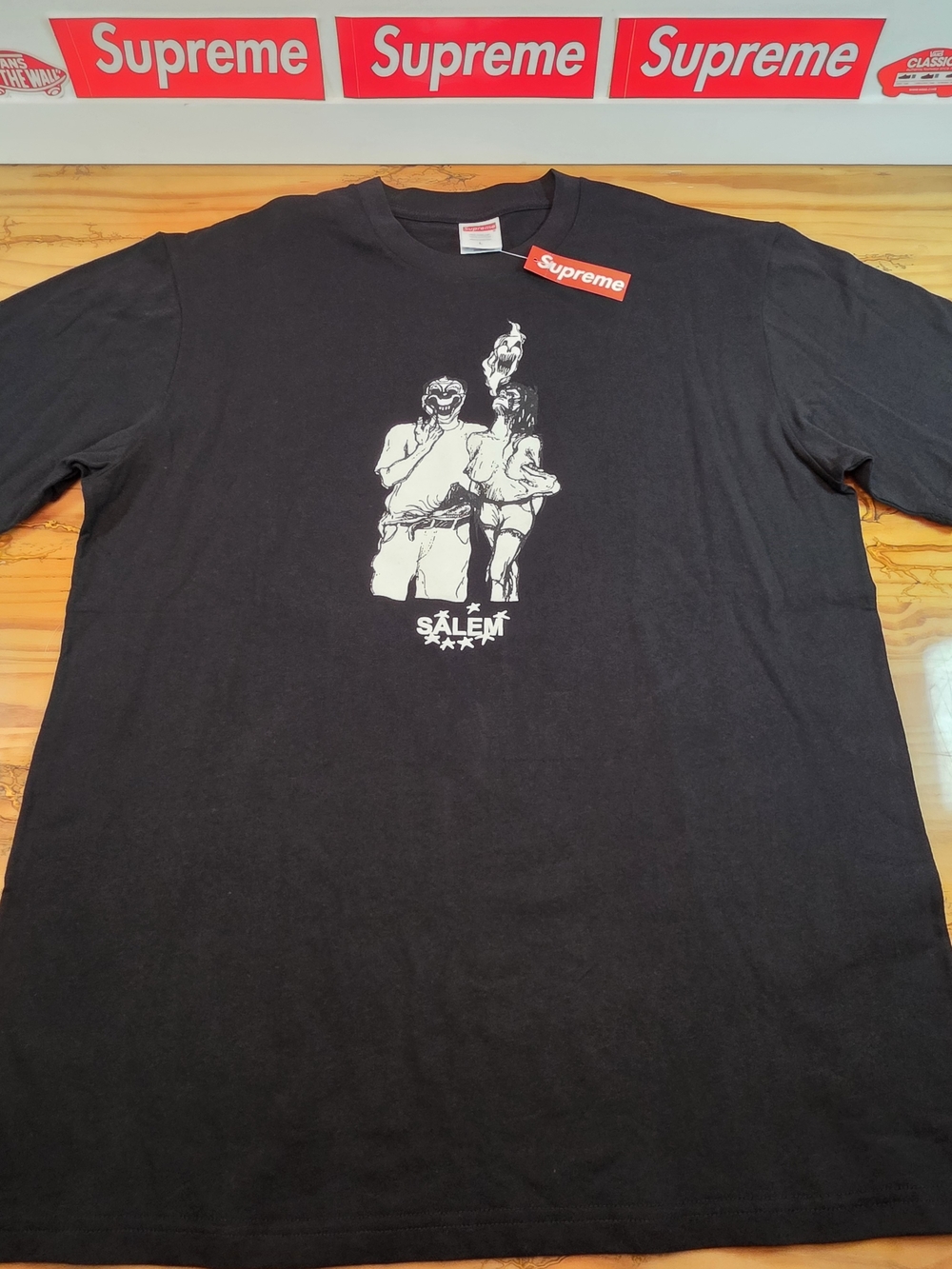 Supreme x Salem Witch Trials Tee Black Large Rare Collaboration
